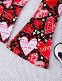 Valentine's Day Love Print T-shirt Set