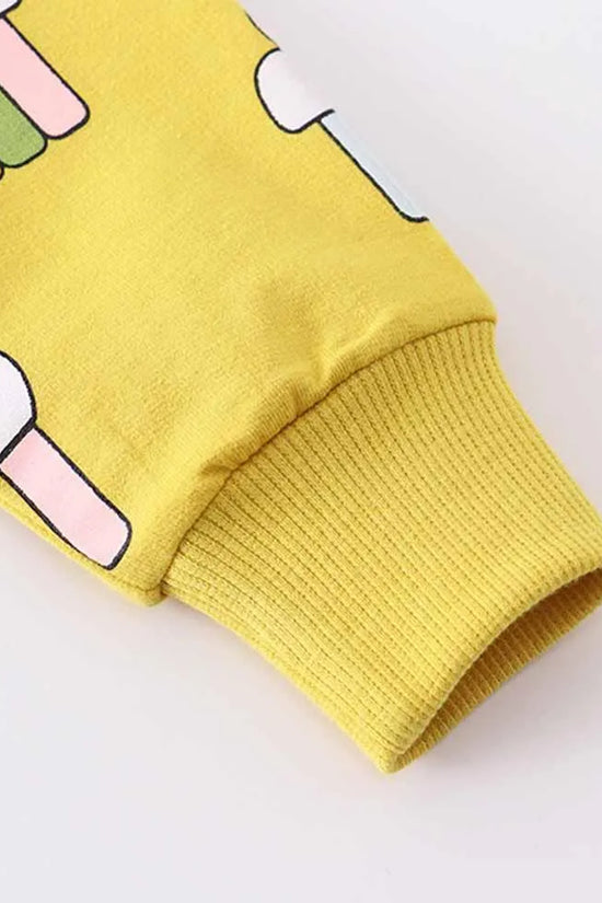 Cartoon Cloud Rainbow Cotton Long Sleeve Sweatshirt - Mini Taylor