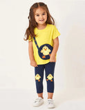 Chick Appliqué Short Sleeve Set - Mini Taylor