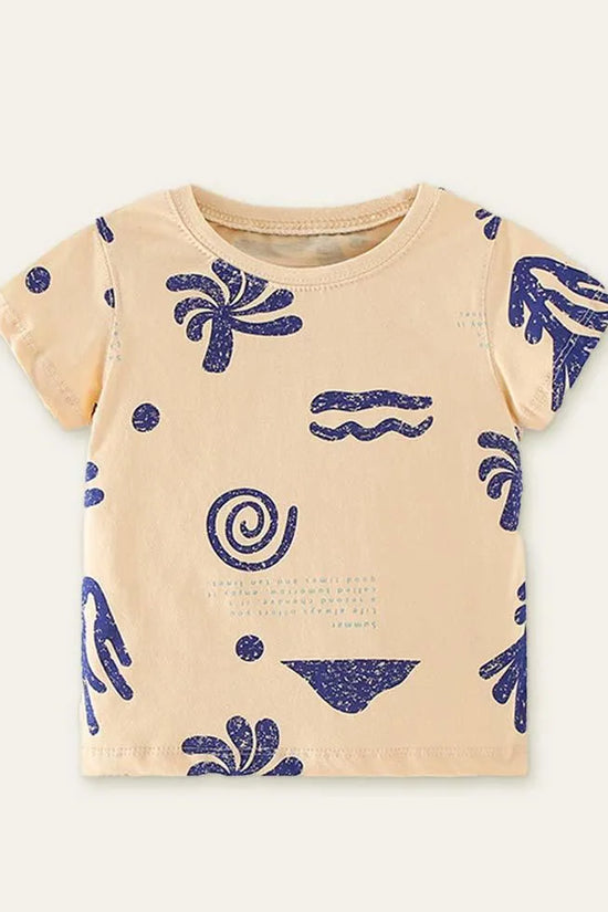 Coconut Tree Printed Holiday T-shirt - Mini Taylor