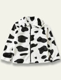 Cow Printed Flannel Coat - Mini Taylor