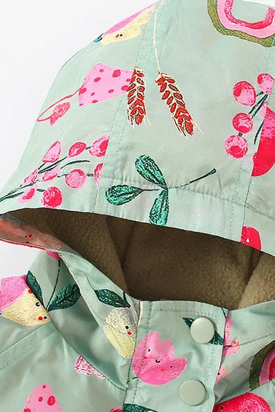 Cute Cartoon Print Coat - Mini Taylor