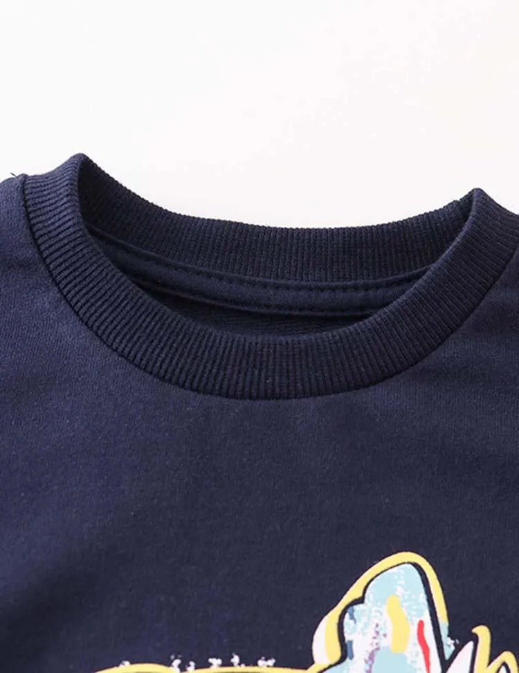 Cute Dinosaur Printed Sweatshirt - Mini Taylor