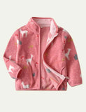 Deer Print Fleece Padded Jacket - Mini Taylor