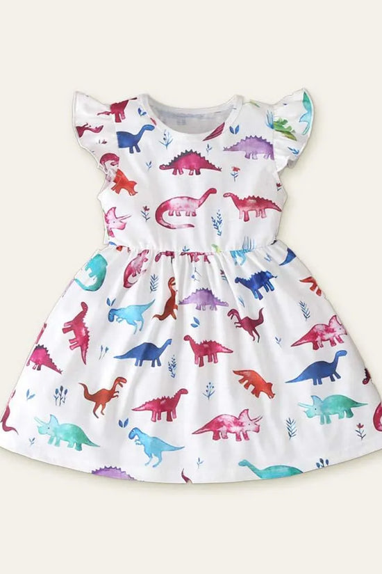 Dinosaur Butterfly Printed Dress - Mini Taylor