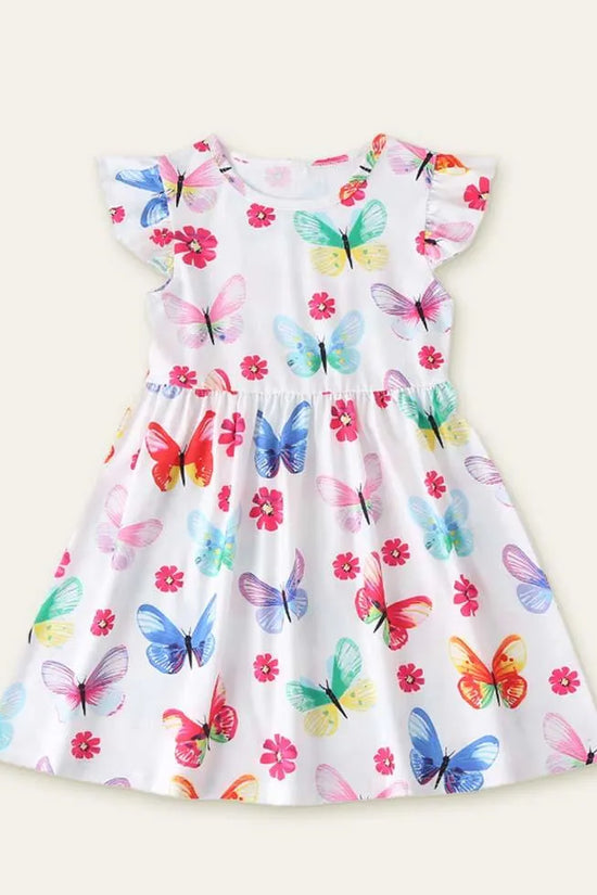 Dinosaur Butterfly Printed Dress - Mini Taylor