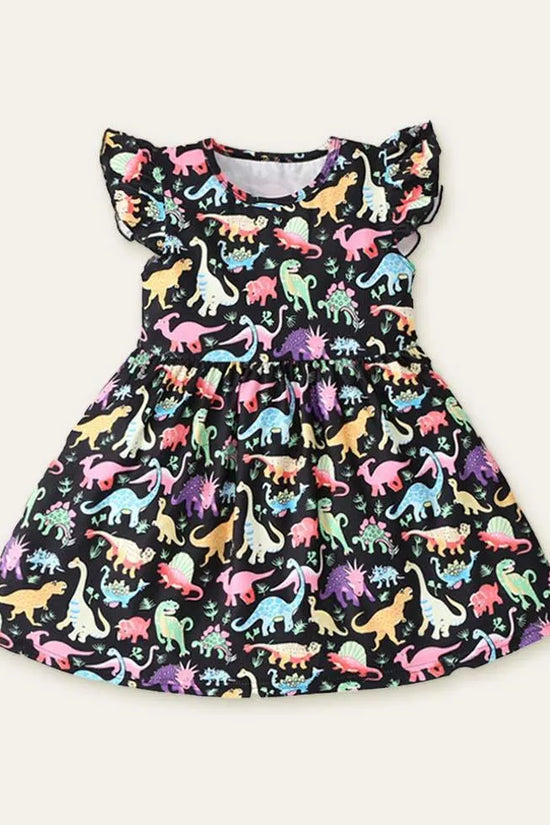 Dinosaur Butterfly Printed Dress - Mini Taylor