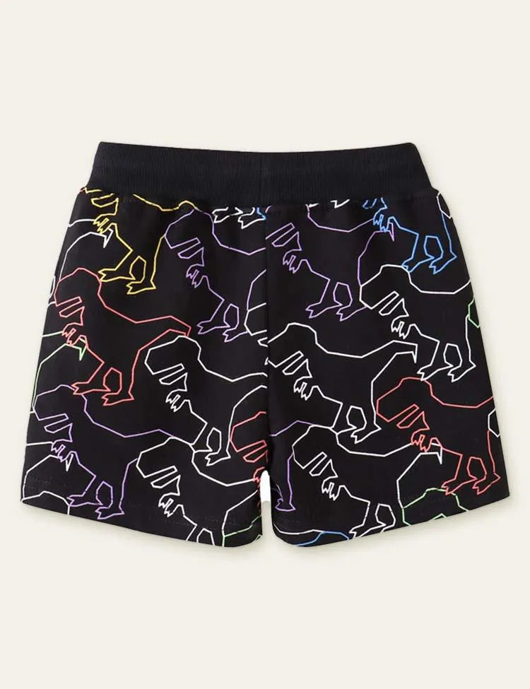 Dinosaur Printed Shorts - Mini Taylor