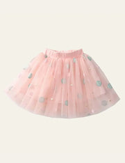 Dot Embroidered Mesh Skirt - Mini Taylor