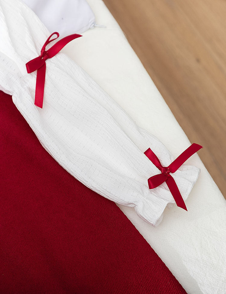 Robe à manches longues avec nœud