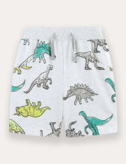 Shorts mit Dinosaurier-Print