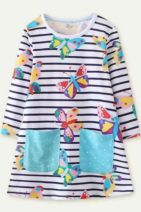 Easter Bunny Appliqué Long Sleeve Dress - Mini Taylor