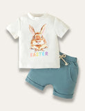 Easter Bunny Short Sleeve Set - Mini Taylor