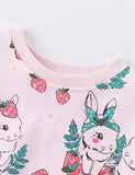 Easter Cartoon Bunny Strawberry Sweatshirt - Mini Taylor