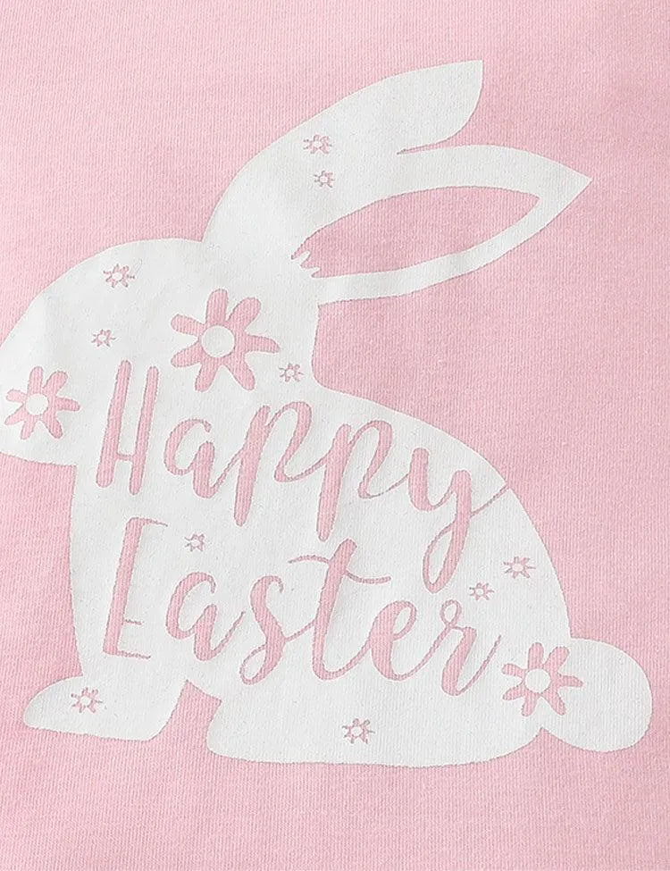 Easter Cute Short Sleeve Rabbit Romper Set - Mini Taylor