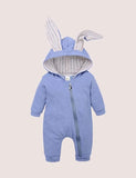 Easter Long Ear Bunny Hoodie Romper - Mini Taylor
