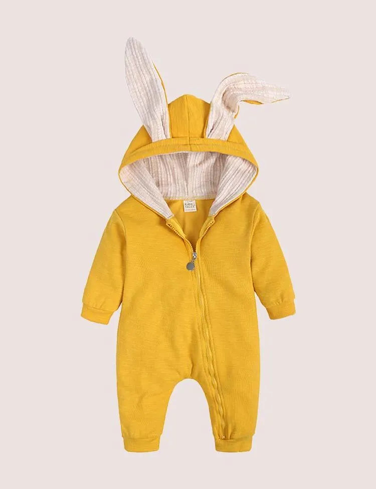Easter Long Ear Bunny Hoodie Romper - Mini Taylor