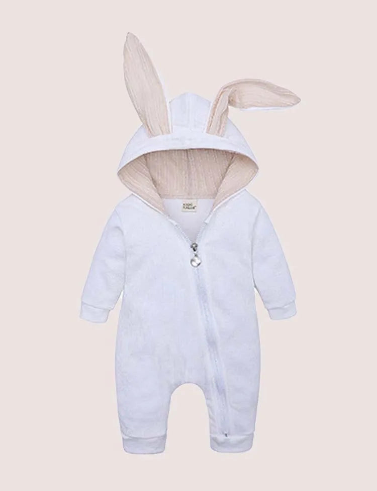 Easter Long Ear Bunny Hoodie Romper - Mini Taylor