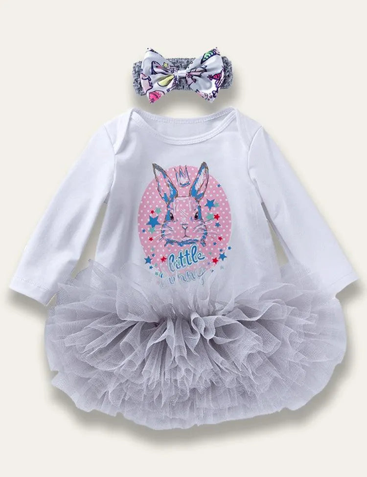 Easter Long Sleeve Bunny Romper Set - Mini Taylor
