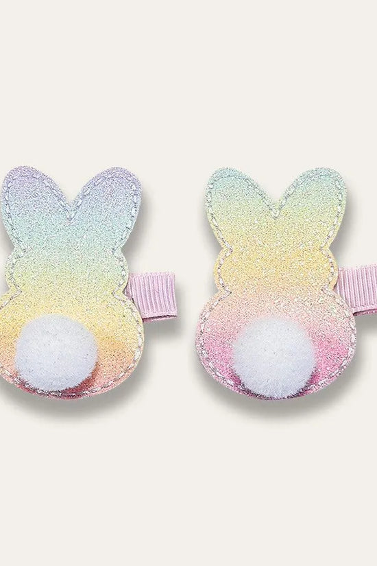 Easter Rainbow Bunny Hair Clip - Mini Taylor