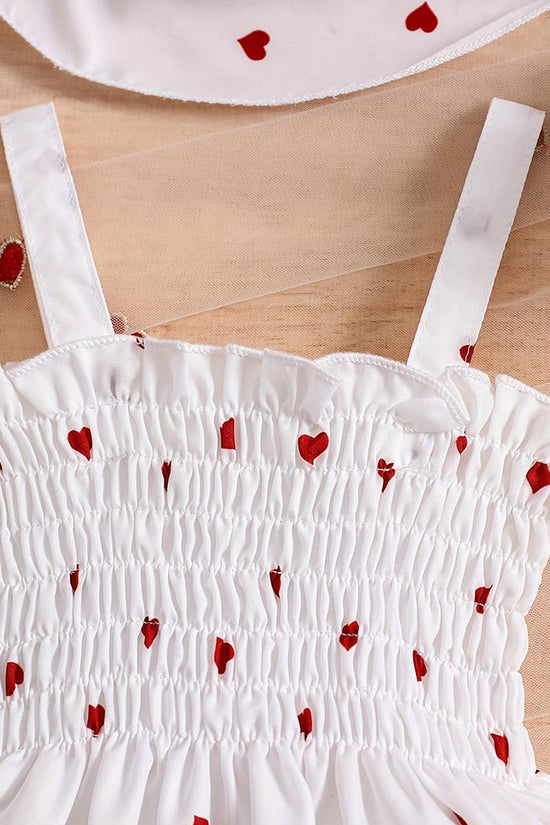 Valentine's Day Love Print Dress + Hat