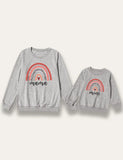 Family Matching Rainbow Print Sweatshirt - Mini Taylor