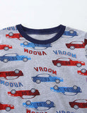 Car Print T-shirt And Shorts Set