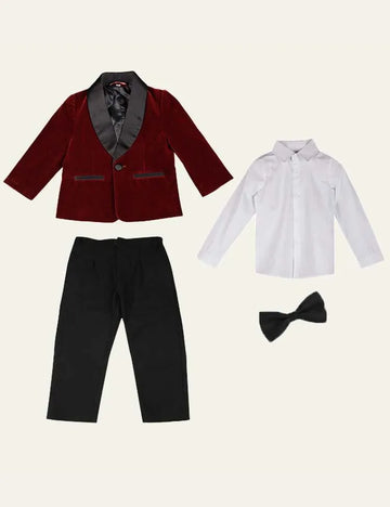 Juego de 4 piezas vino tinto