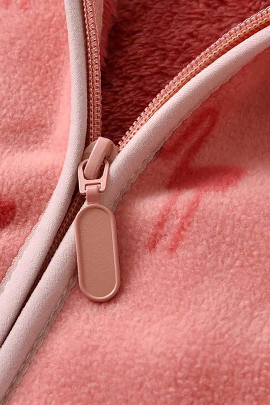 Flamingo Print Polar Fleece Jacket - Mini Taylor