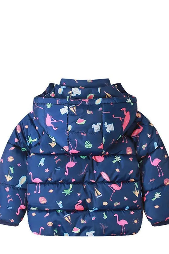 Flamingo Printed down Jacket - Mini Taylor