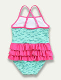 Flamingo Ruffled Swim Suit - Mini Taylor
