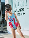 Flamingos Appliqué One-Piece Swimsuit - Mini Taylor