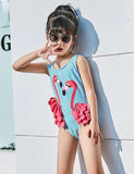 Flamingos Appliqué One-Piece Swimsuit - Mini Taylor