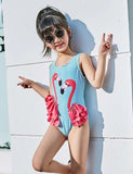 Flamingos Appliqué One-Piece Swimsuit - Mini Taylor