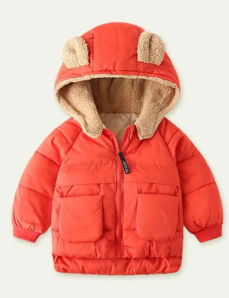 Fleece Zipper Cotton-Padded Jacket - Mini Taylor