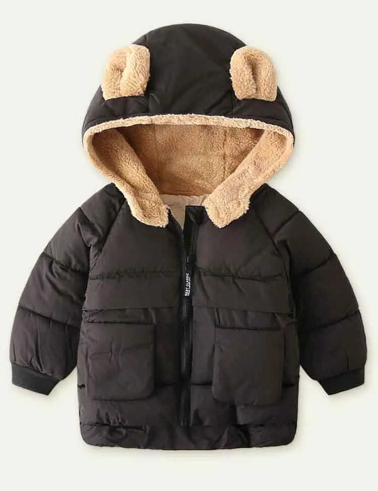 Fleece Zipper Cotton-Padded Jacket - Mini Taylor