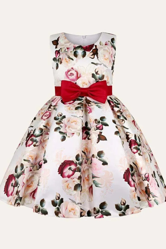 Floral Bow Party Dress - Mini Taylor