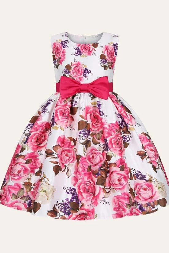 Floral Bow Party Dress - Mini Taylor