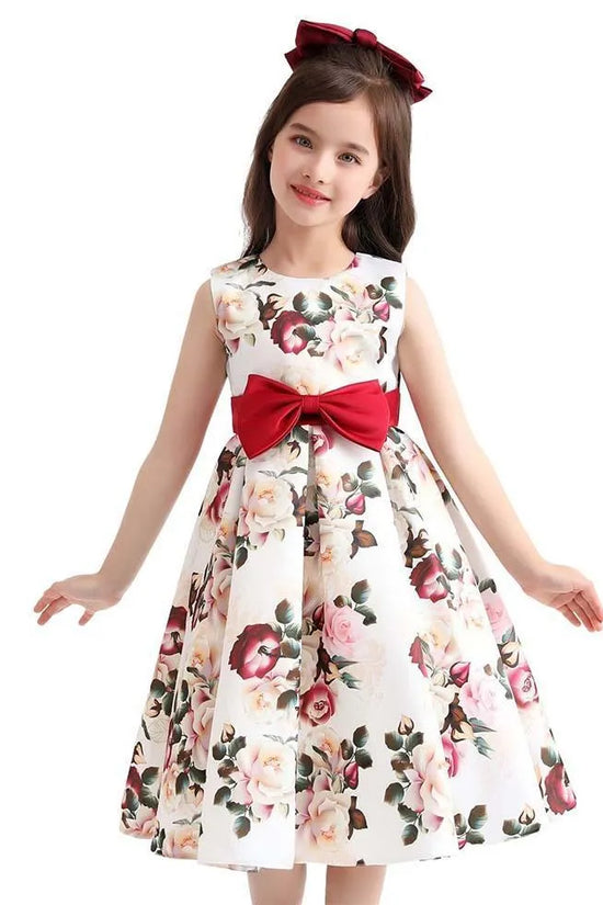 Floral Bow Party Dress - Mini Taylor