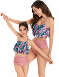 Floral Printed Pleated Swim Suit - Mini Taylor