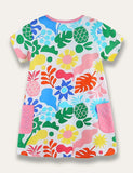 Fresh Cartoon Print Dress - Mini Taylor