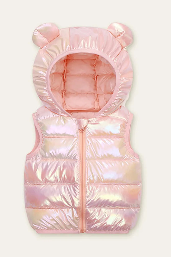 Funny Bear Zipper Design Vest Coat - Mini Taylor