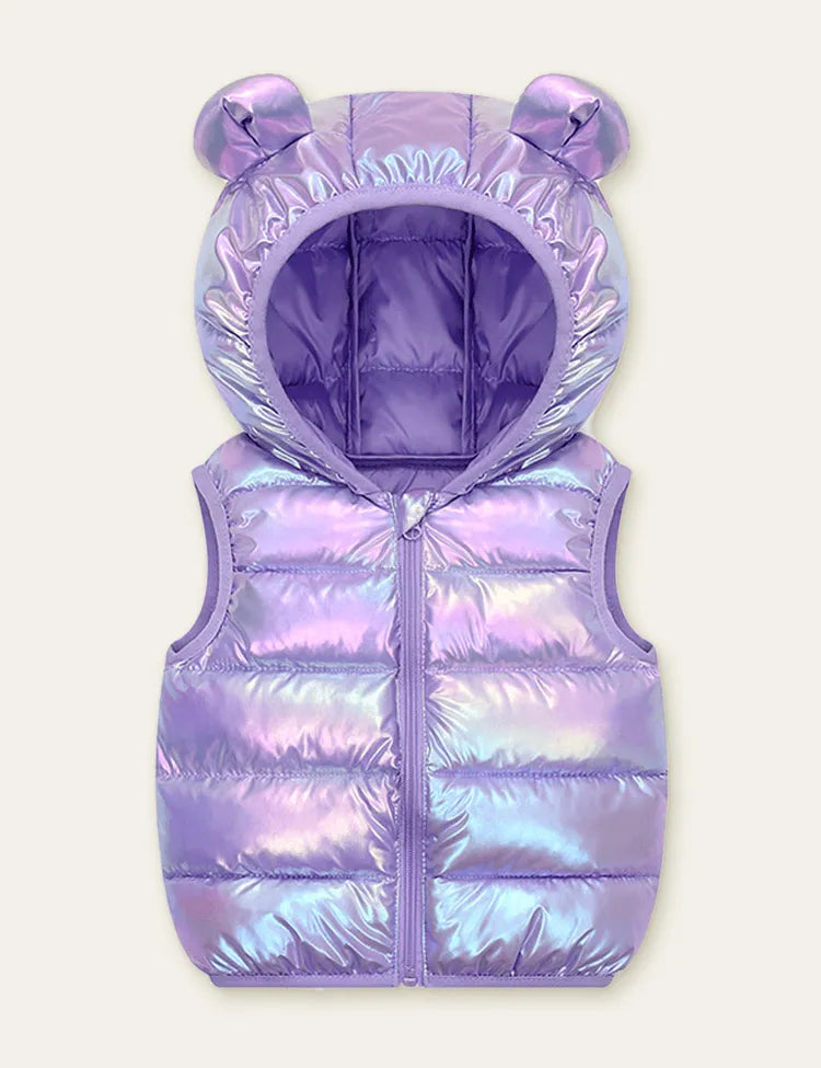 Funny Bear Zipper Design Vest Coat - Mini Taylor