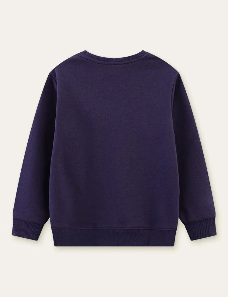 Glowing Dinosaur Printed Sweatshirt - Mini Taylor