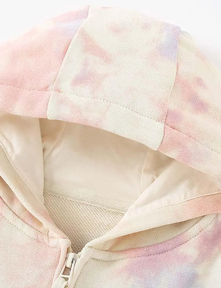 Gradient Printing Hooded Jacket - Mini Taylor