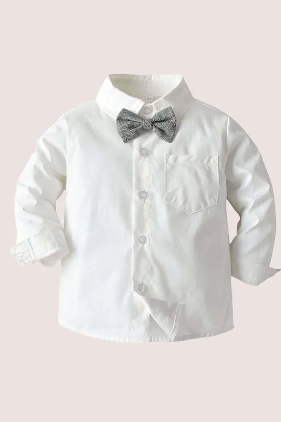 Gray Overalls Party Suit - Mini Taylor