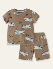 Hippo Printed Suit - Mini Taylor