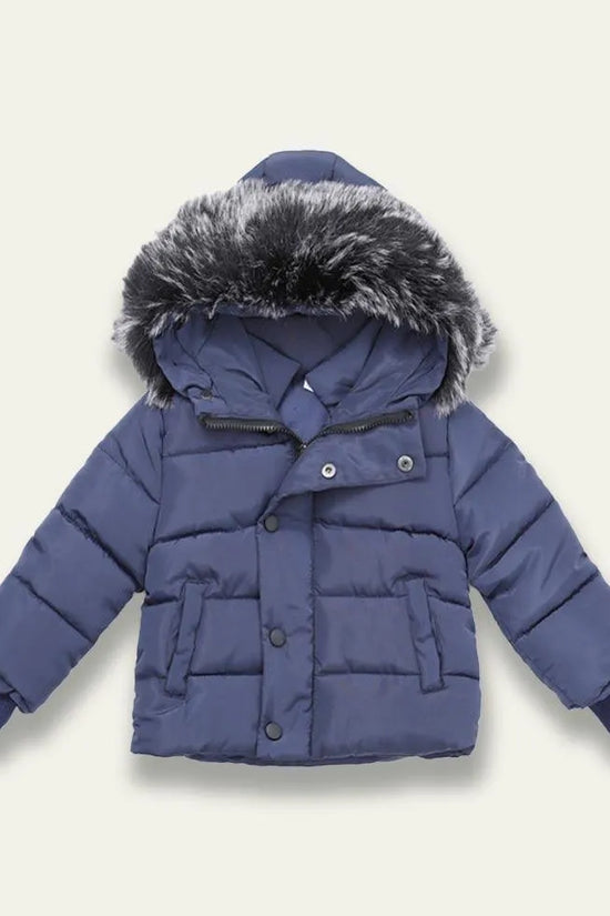 Hooded Pocket Cotton Coat - Mini Taylor