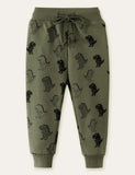 Illustration Dinosaur Printed Sweatpants - Mini Taylor