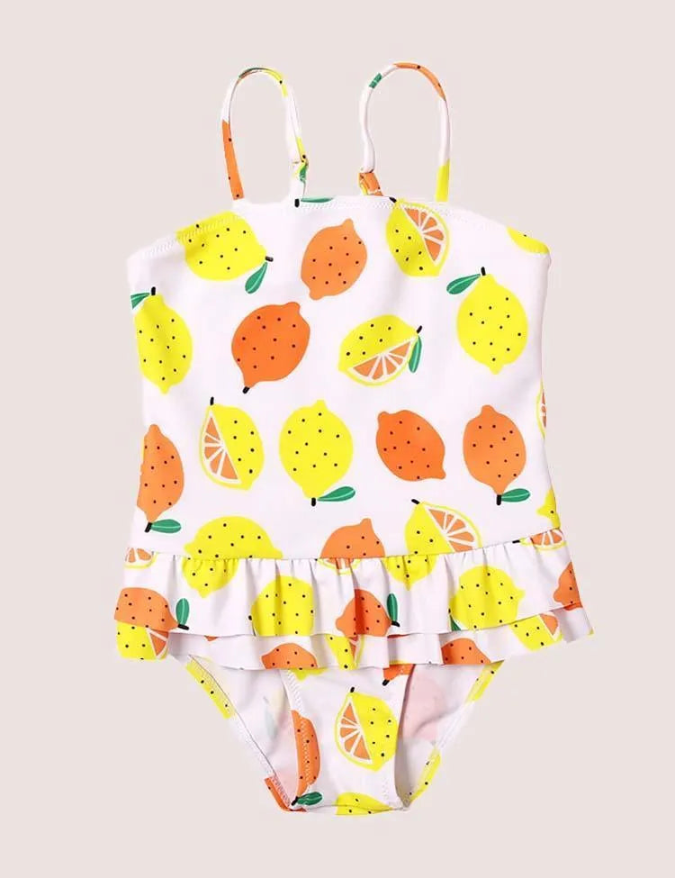 Lemon Printed Swimsuit - Mini Taylor